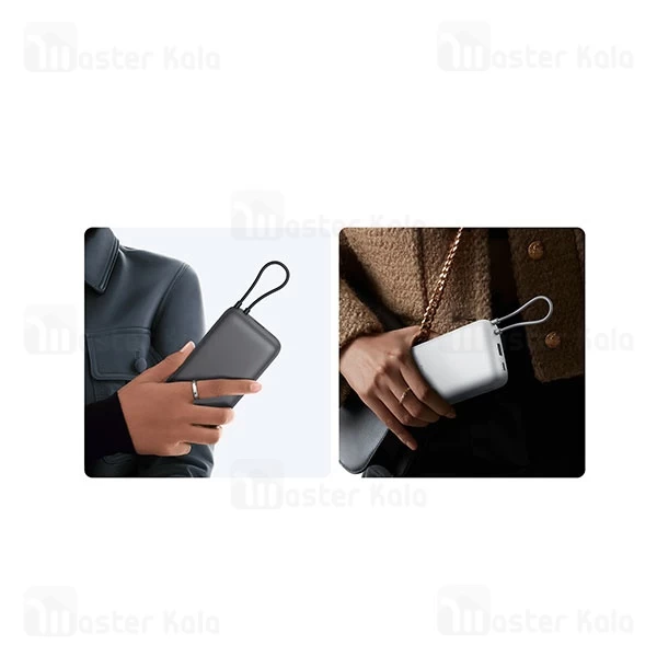 پاوربانک 20000 شیائومی Xiaomi Power Bank PB2020MI توان 22.5 وات با کابل متصل