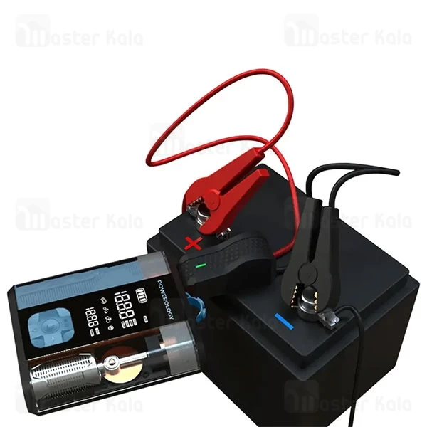 پاوربانک 12000 و کمپرسور باد و جامپ استارتر خودرو پاورولوژی Powerology PPBCHA96