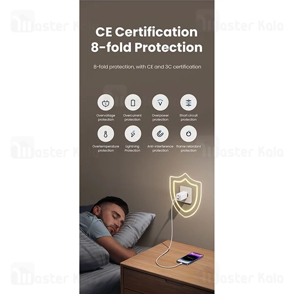 شارژر دیواری یوسمز USAMS CC180 توان 65 وات