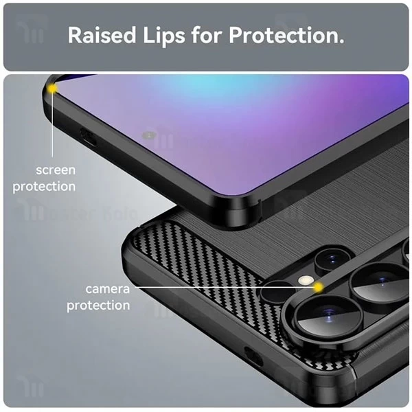 قاب فیبر کربنی سامسونگ Samsung Galaxy S26 Ultra Rugged Armor Fiber Carbon