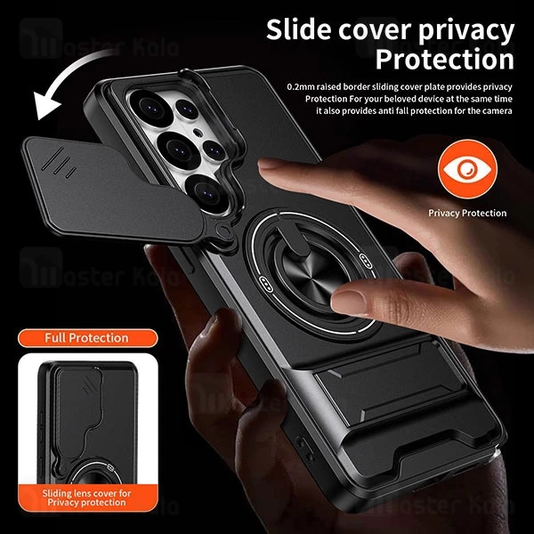 قاب ضد ضربه مگنتی Samsung Galaxy S26 ULTRA Magnetic Multifunctional Case دارای محافظ دوربین