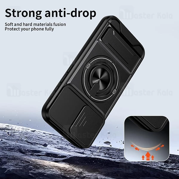 قاب ضد ضربه مگنتی Apple iPhone 17 Magnetic Multifunctional Case دارای محافظ دوربین