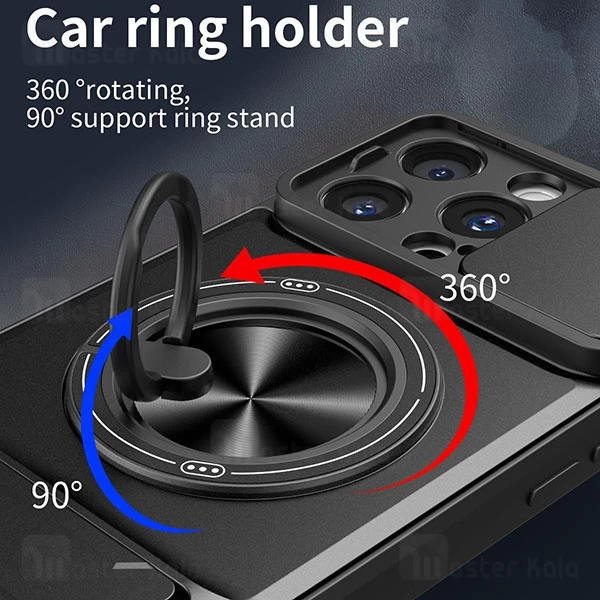 قاب ضد ضربه مگنتی Apple iPhone 16 Pro Magnetic Multifunctional Case دارای محافظ دوربین