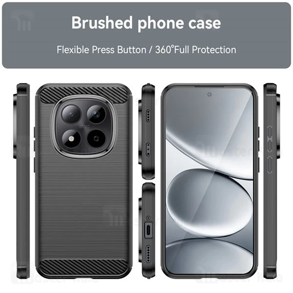 قاب فیبر کربنی شیائومی Xiaomi Redmi Note 15 Pro 5G Rugged Armor Fiber Carbon