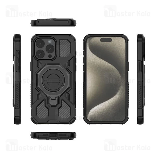 قاب ضد ضربه مگنتی Apple iPhone 15 Pro Max MK Case دارای محافظ دوربین