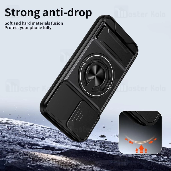 قاب ضد ضربه مگنتی Samsung Galaxy A56 Magnetic Multifunctional Case دارای محافظ دوربین