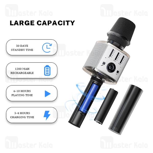 میکروفون کارائوکه و اسپیکر بی سیم یسیدو Yesido KR10 رم خور