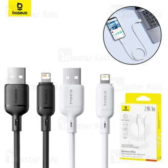 کابل لایتنینگ بیسوس Baseus Silky Series P10377702213 طول 1 متر شدت جریان 2.4 آمپر