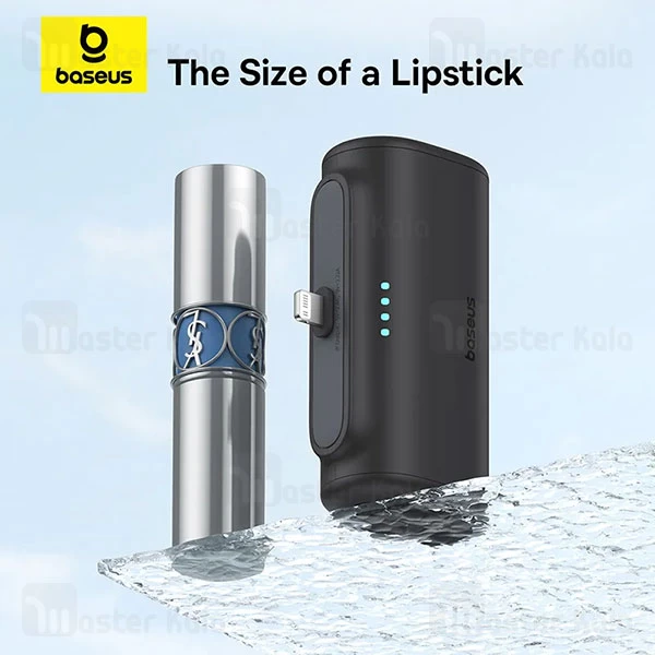 پاوربانک 5000 بیسوس Baseus P10068307113 توان 20 وات همراه با کانکتور لایتنینگ