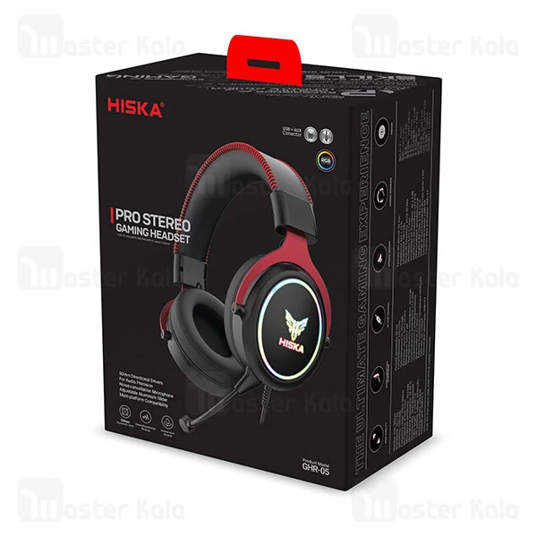 هدفون سیمی گیمینگ هیسکا Hiska GHR-05