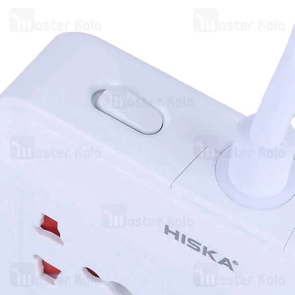چند راهی برق و شارژر هیسکا Hiska CH-5521 دارای 6 پورت