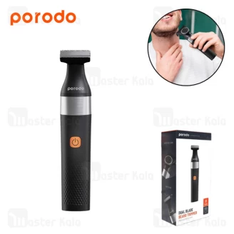ماشین اصلاح پرودو Porodo Lifestyle Dual Blade Beard Trimmer PDLSROBTBK