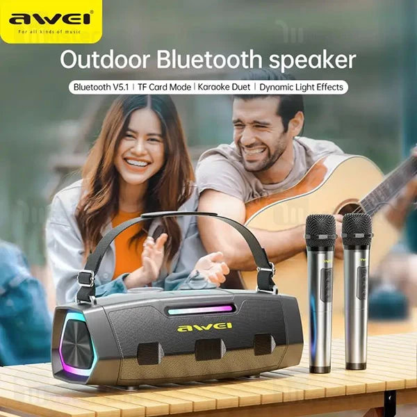 اسپیکر بلوتوث اوی Awei KT28 توان 30 وات رم و فلش خور با میکروفون