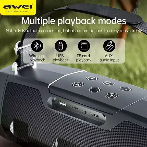 اسپیکر بلوتوث اوی Awei KT28 توان 30 وات رم و فلش خور با میکروفون