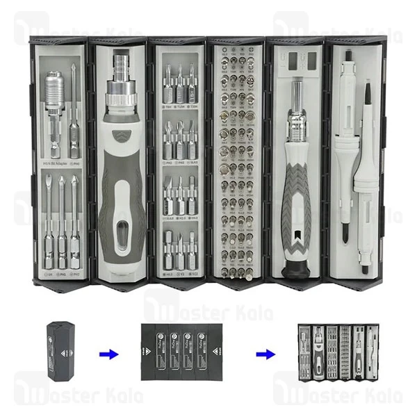 پیچ گوشتی پرووان Proone 74 IN 1 SCREWDRIVER SET PGS106