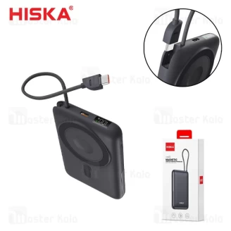 پاوربانک وایرلس 10000 مگنتی هیسکا Hiska HP-133PD توان 22.5 وات