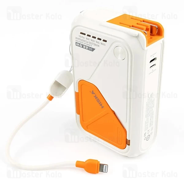 پاوربانک وایرلس 20000 هیسکا Hiska HP-223PD توان 22.5 وات