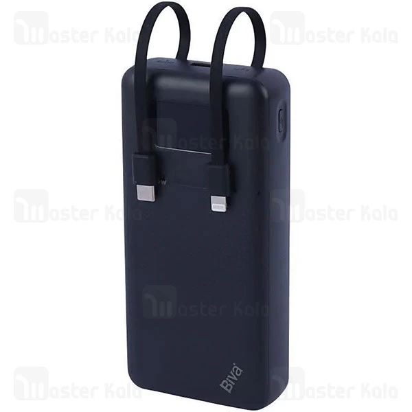 پاوربانک 20000 بیوا Biva BP-047 توان 22.5 وات با کابل متصل