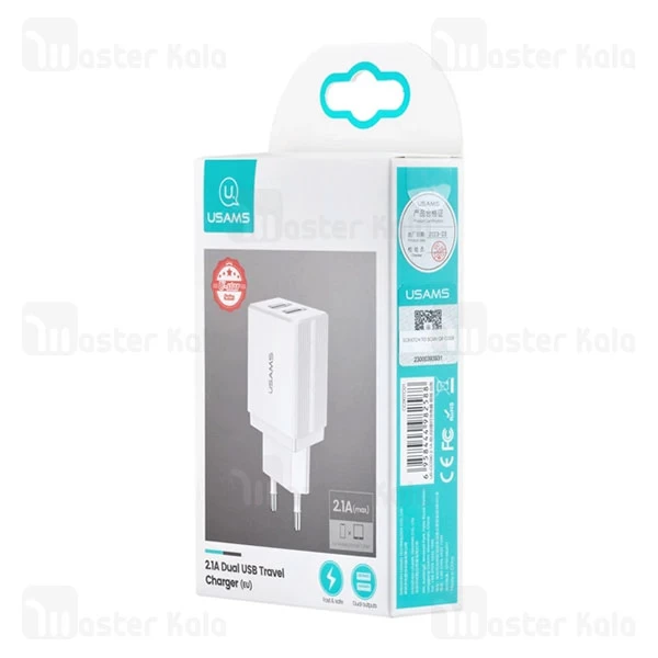شارژر دیواری یوسمز USAMS CC090 شدت جریان 2.1 آمپر