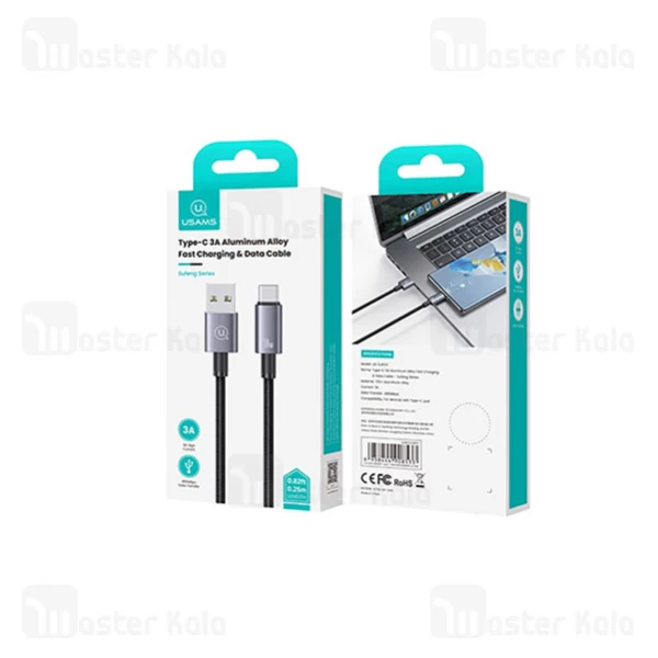 کابل Type-C یوسمز USAMS SJ680 طول 0.25 متر توان 18 وات