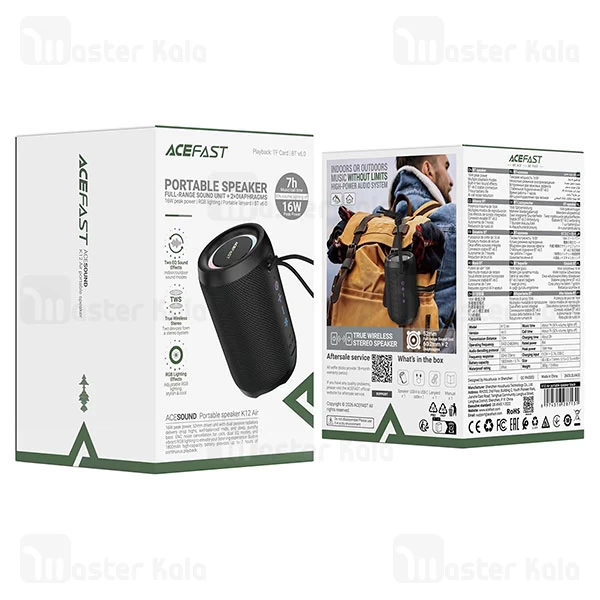 اسپیکر بلوتوث ایس فست ACEFAST K12 Air توان 16 وات