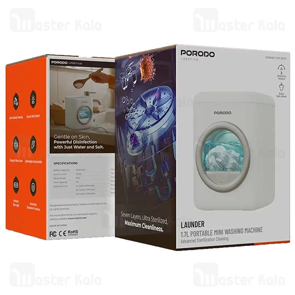 مینی واش 1.7 لیتری پرودو Porodo PDLFSTBPM9WH