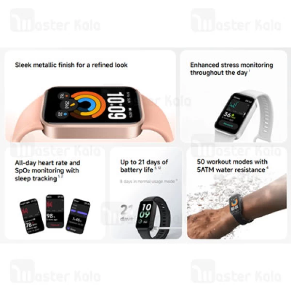 دستبند سلامتی هوشمند شیائومی Xiaomi Mi Band 11 Active M2561B1 نسخه گلوبال