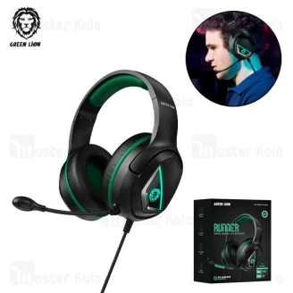 هدفون سیمی گیمینگ گرین لاین Green Lion Runner GNRNRGHP62BK