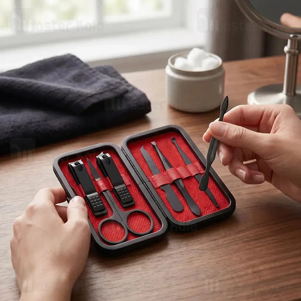 ست 7 عددی مانیکور گرین لاین Green Lion Manicure Set GN7IN1MANBK