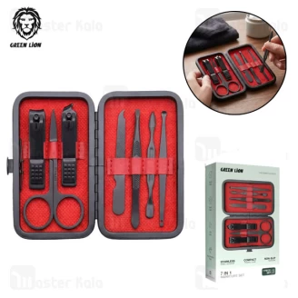 ست 7 عددی مانیکور گرین لاین Green Lion Manicure Set GN7IN1MANBK