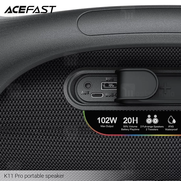 اسپیکر بلوتوث ایس فست ACEFAST K11 Pro توان 102 وات فلش خور
