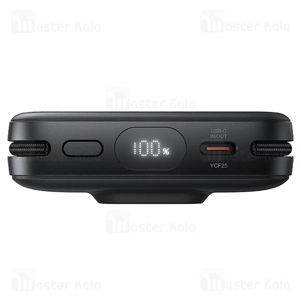 پاوربانک وایرلس 10000 مگ سیف ایس فست ACEFAST M47 توان 22.5 وات همراه با کابل متصل و دارای استند