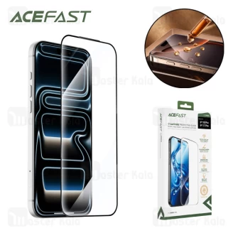 گلس تمام صفحه تمام چسب آیفون ایس فست Apple iPhone 17 Pro / 18 Pro Acefast PA1 SAPPHIRE