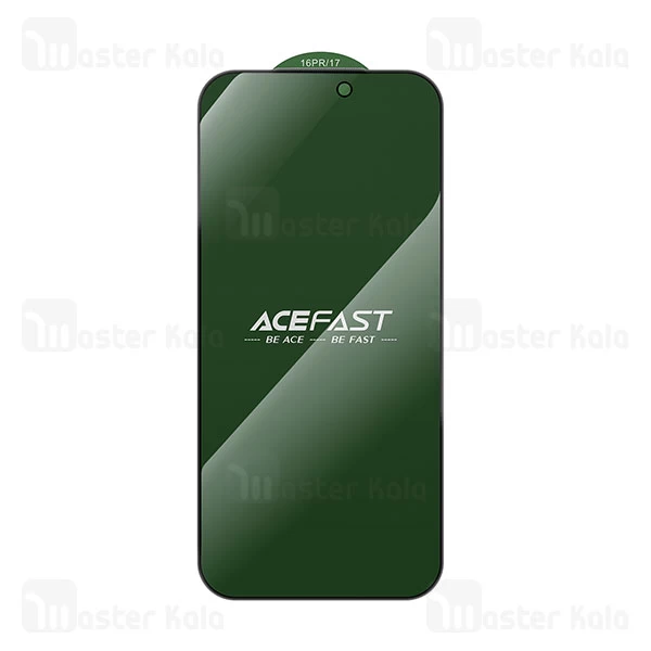 گلس حریم شخصی تمام صفحه تمام چسب آیفون ایس فست Apple iPhone 18 Pro Max Acefast PA3 Privacy