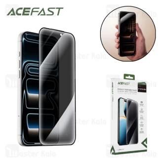 گلس حریم شخصی تمام صفحه تمام چسب آیفون ایس فست Apple iPhone 18 Pro Max Acefast PA3 Privacy
