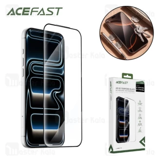 گلس تمام صفحه تمام چسب آیفون ایس فست Apple iPhone 18 Pro Max / 17 Pro Max Acefast PA4 AR HD