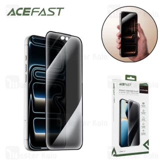گلس حریم شخصی تمام صفحه تمام چسب آیفون ایس فست Apple iPhone 18 Pro Max Acefast PA3 Privacy