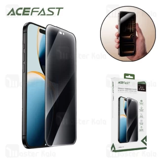 گلس حریم شخصی تمام صفحه تمام چسب آیفون ایس فست Apple iPhone 17 / 16 Pro Acefast PA3 Privacy