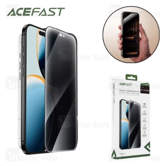 گلس حریم شخصی تمام صفحه تمام چسب آیفون ایس فست Apple iPhone 17 Pro Acefast PA3 Privacy