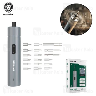 پیچ گوشتی شارژی گرین لاین Green Lion GSD-28 GNGSD28CSGY دارای 18 سری