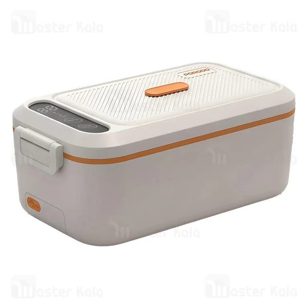 ظرف غذای گرمکن دار شارژی پرودو Porodo Lite Lunch Electric Heated PDLFSTDA01WHOG ظرفیت 800 میلی لیتر