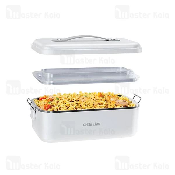 ظرف غذای گرمکن دار گرین لاین Green Lion GLB-20 GNGB20LBXWH ظرفیت 1 لیتر