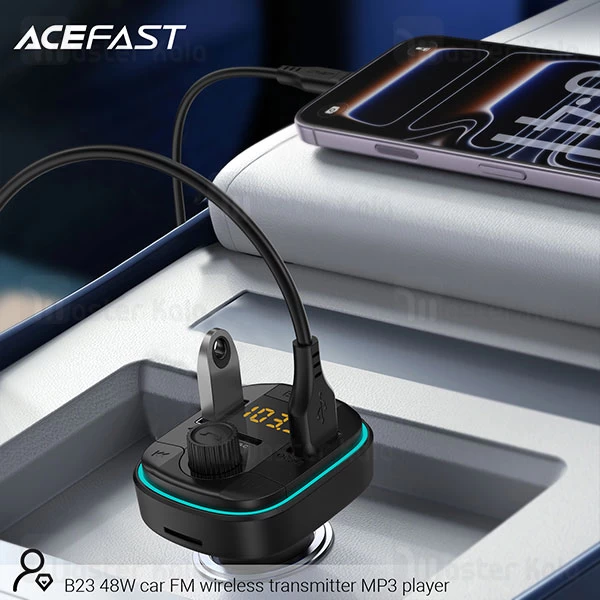 شارژر فندکی و پخش کننده بلوتوث ایس فست Acefast B23
