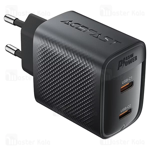 شارژر دیواری ایس فست ACEFAST A169 PD45W GaN Fast Charger توان 45 وات