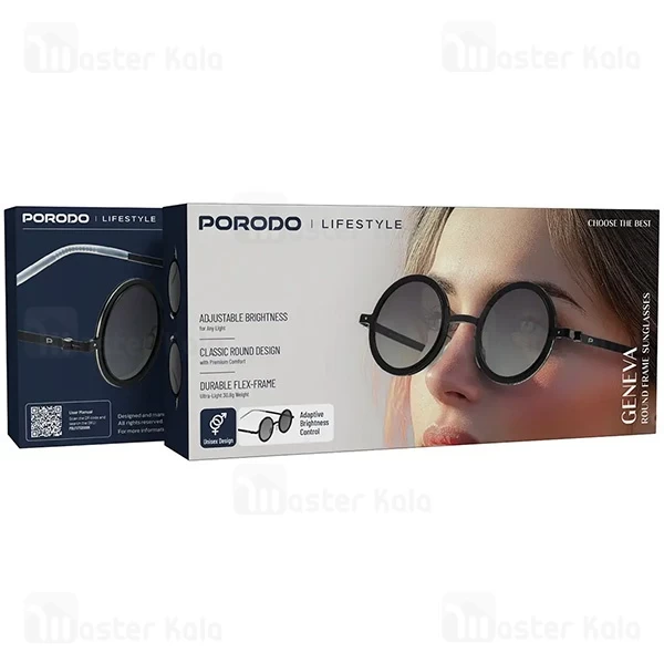 عینک آفتابی پرودو Porodo Lifestyle Geneva PDLFST5200BK