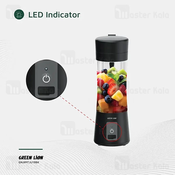 مخلوط کن قابل حمل گرین لاین Green Lion Juice Mate GNJIMTJU19 ظرفیت 380 میلی لیتر
