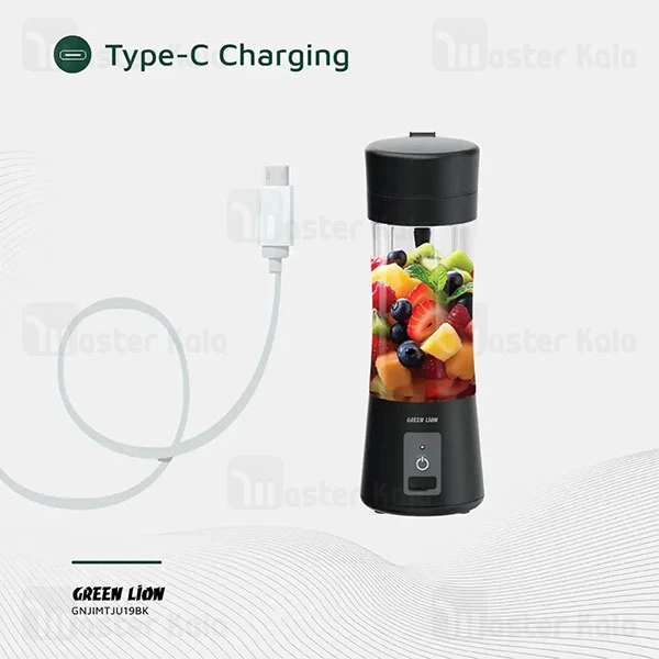 مخلوط کن قابل حمل گرین لاین Green Lion Juice Mate GNJIMTJU19 ظرفیت 380 میلی لیتر