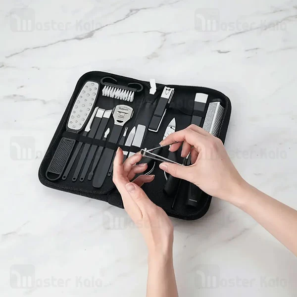 ست 16 عددی مانیکور و پدیکور پرودو Porodo Nail Clipper Set PDLFST8010BK