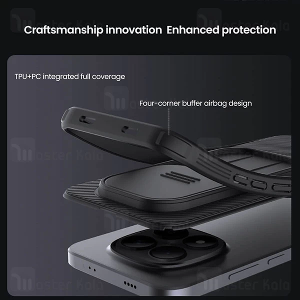 قاب محافظ Xiaomi Redmi Note 15 Pro Nillkin CamShield Pro Case دارای محافظ دوربین