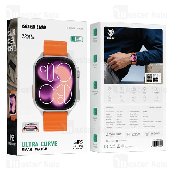 ساعت هوشمند گرین لاین Green Lion Ultra Curve GNULCURSW66BK